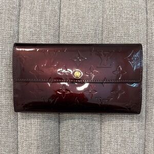 Louis Vuitton Glossy Burgundy Wallet
